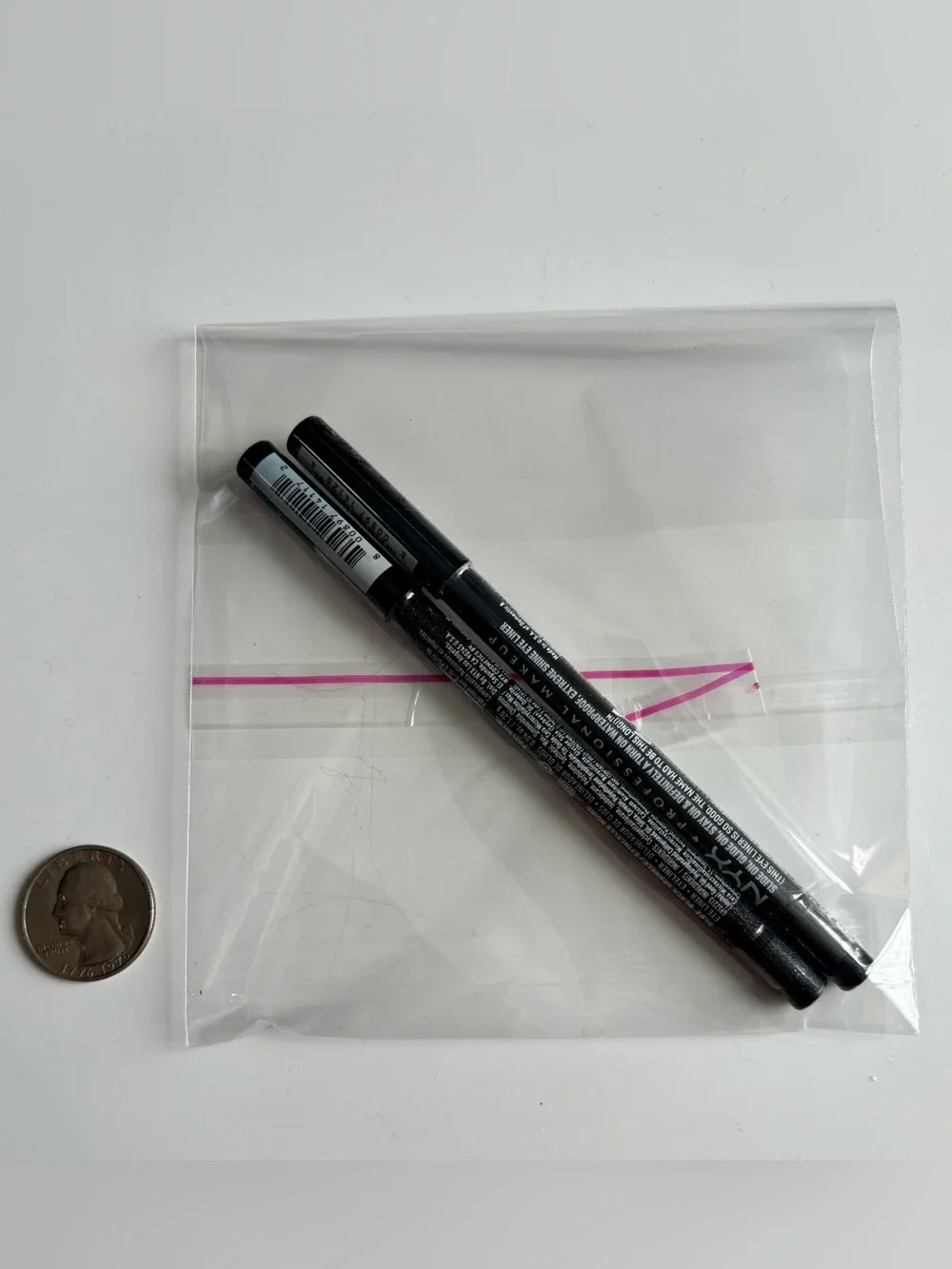 NWT NYX Eyeliner Pencils in Gun Metal and Black Sparkle, set of 2